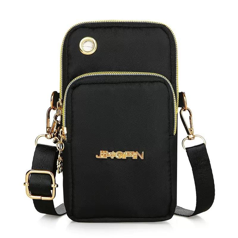 

Portable Mini Phe Arm Wrist Shoulder Crossbody Bag Women Outdoor Sports Lightweight Versatile Casual чёрный