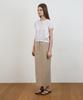 DEHEVE Puff Sleeve Ribbon Blouse [Ivory]
