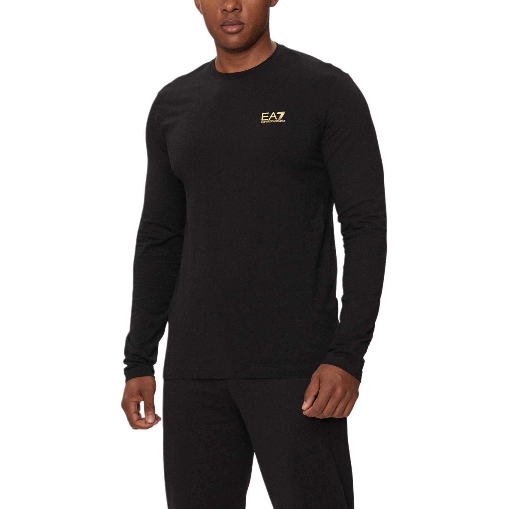 

Emporio Armani EA7 Logo Pattern Slim Fit Crew Neck Long Sleeve T-Shirt Men tops Black 8NPT28-PJVQZ-0208 XXL