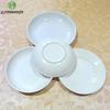White Round Small Dish Fruits Snacks Plate Restaurant Hotel A5 Melamine Imitation Porcelain Tableware