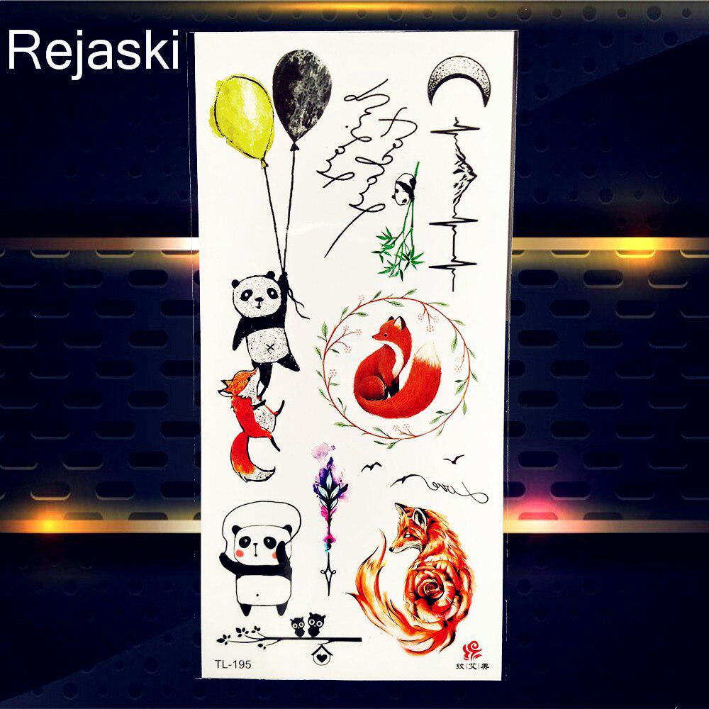 1 peça adesivo temporário de flor colorida tatuagem falsa à prova d'água para mulheres sexy beleza tatoos decalque