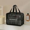 Large Capacity Mesh Cosmetic Bag Bow Travel Bathing Kit Fashion Toiletry Storage Bag  Ladies