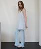 Leuba Eyelet Layered Pants - Clear Sky-Blue