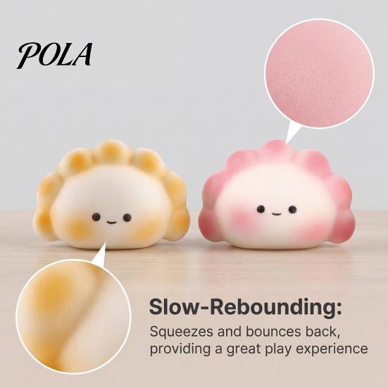 Squeeze Stress Ball Dumpling Pinching Toy, Relief Soft Elastic Fidget Rebound Portable Mini Ball, for Anxiety And Irritability Release Reliever