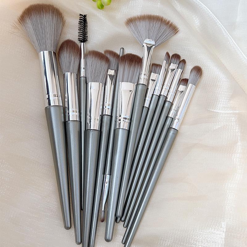 Holiday 12-Piece Makeup Brush Set: Powder, Eyeshadow, Foundation & Concealer Brushes with Soft Bristles
