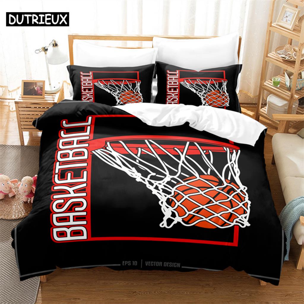 

Sports - Inspired 3D Digital Printed Soccer and Rugby Bedding Set, Queen Size Duvet Cover Set (135x200cm)&set
