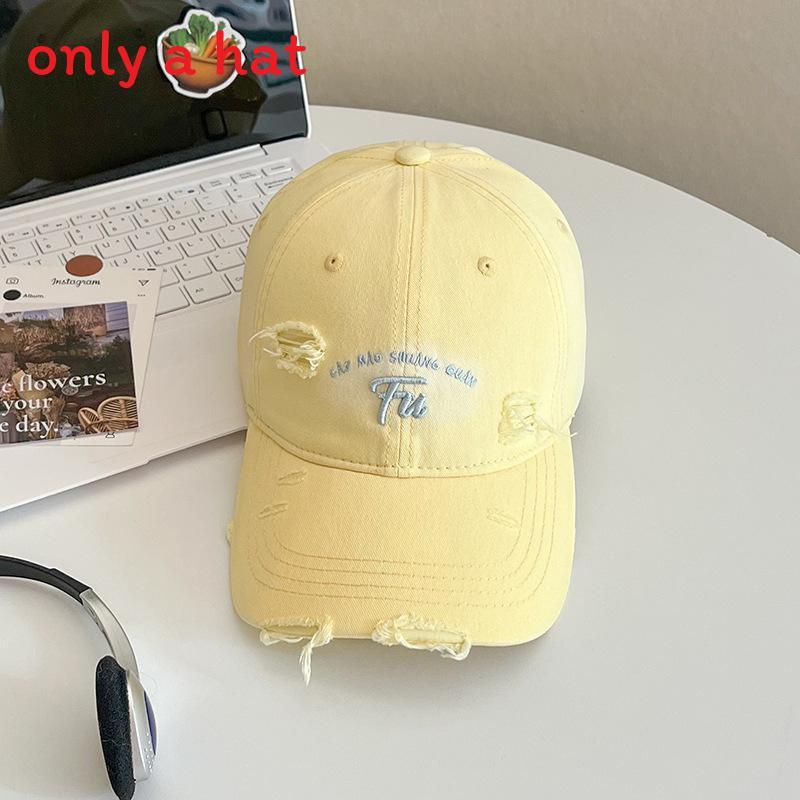 Korean Style Letter Baseball Cap With Adjustable Fit For Summer Outdoor Sun Protection