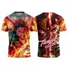Bandai Anime Demon Slayer T-shirt Nezuko Kamado Stampa 3D T-shirt da Uomo Casual Streetwear Fan di Anime Basata Su