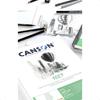 Canson 1557 180gsm A4 White Drawing Paper Pad Light Grain Glued Short Side 30 Extra White Sheets Ideal for Profional Artists St