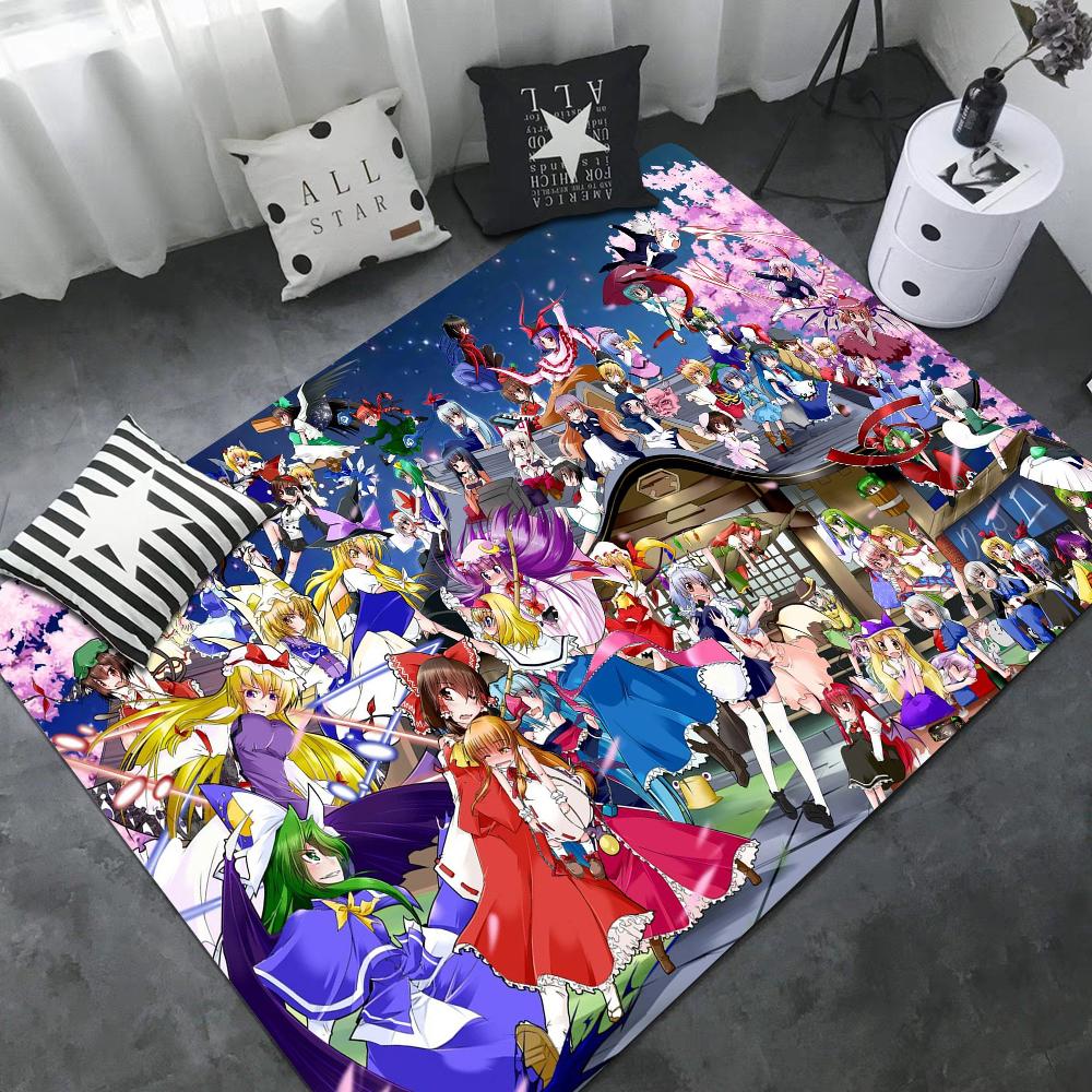 

Touhou Project Door Mat Anti-slip Absorb Water Long Strip Cushion Bedroon Mat Bedside Mats 40x60cm