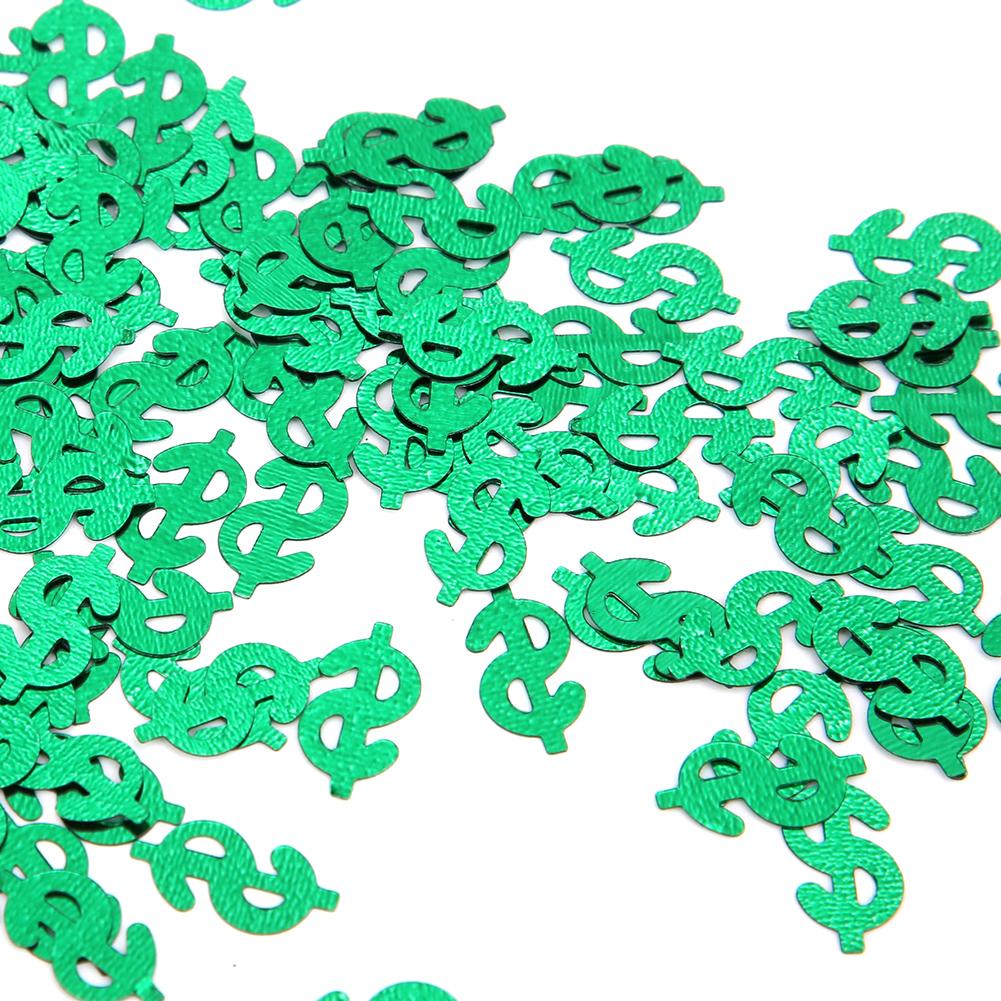 60g Dollar Sign Shaped Throwing Confetti Table Scatters Wedding Party Decorations