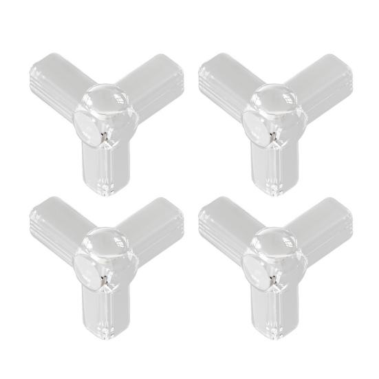 4Pcs Furniture Corner Protector Anti-collision Baby Proof Self-adhesive Table Desk Right Angle Sharp Edges Corner Guard Bumper Protective Cover