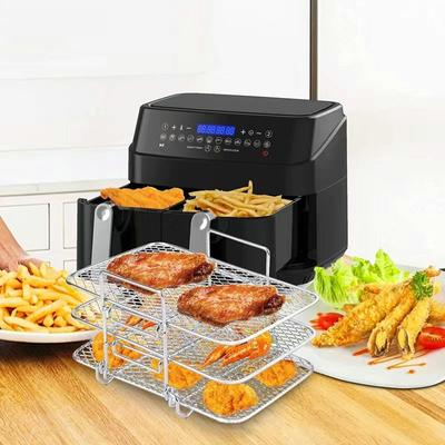Air Fryer Stainless Steel Grill Grid Rack Airfryer Baking Household Kitchen Accessories Tool Outdoor Camping Barbecue Rack