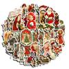 Merry Christmas House Stickers: Santa Claus Planner DIY Decoration - 50 Sheets for Phone & More