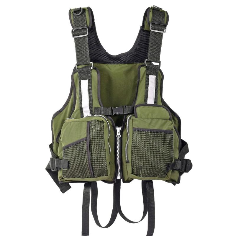 

Adults Swim Vest, Buoyancy Aids Jackets, Adjustable Strap Life Vest, Swimming Buoyancy Jackets wih Reflecive Srips армія зелений колір