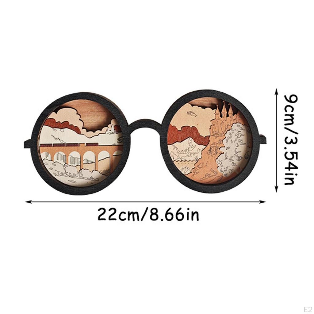 Настольное деревянное украшение для очков, новинка, реквизит для очков, украшение-реквизит для очков
