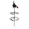 Wind Spinner Outdoor Garden Flying Witch Bat Stake Decoration Wind Sculptures Spinner for Lawn