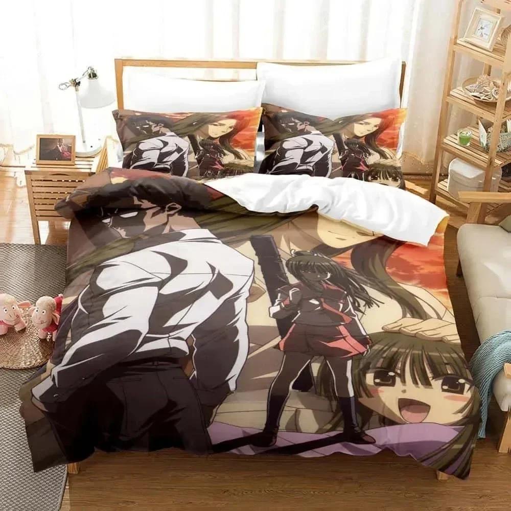 3d  Seto No Hanayome My Bride Is a Mermaid Bedding Set Printed With Pillowcase Duvet Cover Soft Queen King Bedclothes Home