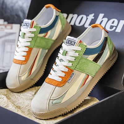 Hot Selling Designer Men's Running Shoes Lace-up Flat Walking Sports Shoes for Men Comfortable Jogging Sneakers Chaussure Hommes
