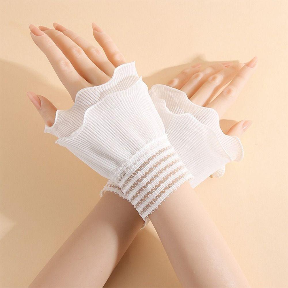 Detachable Fake Cuff White Black Lace Cuff New Sweater Cuffs