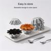 4Pcs Eggs Tart Molds Tiny Pie Tartlets Dessert Molds Aluminium Small Tart Pans Small Cupcakes Molds Bakings Cups