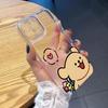 Cute Peeking Bear Phone Case For iPhone 17 Air 16E 16 15 14 11 Pro Max Plus 13 12 Mini 8 7 X Transparent Shockproof Cover