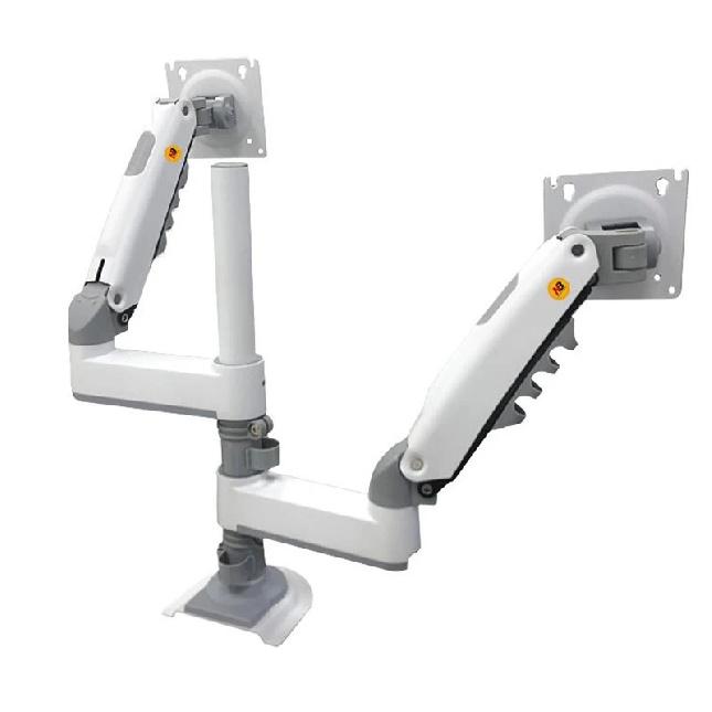 NB New H180 Full Motion 17"-27" Double monitor Holder Gas Spring Arm LCD Mount ergonomic dual arm clamp bracket 2-9kgs each