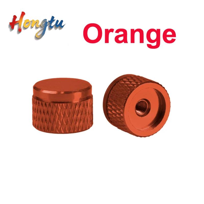 6#-32UNC M3 M3.5 M4 Colorful Knurled Aluminum Thumb Nuts Blind Hole Hand Tighten For PC Computer Case