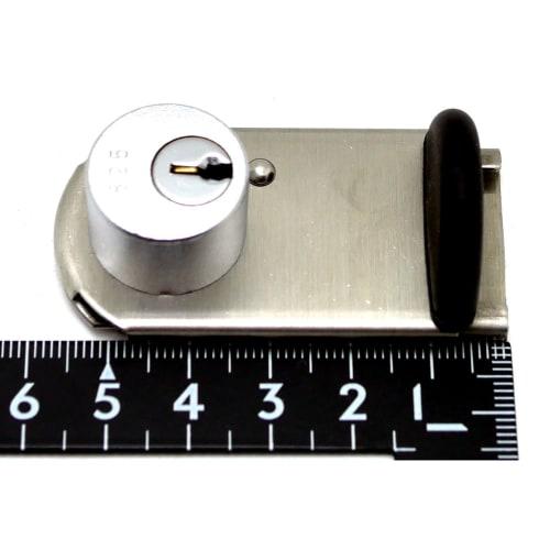 Japan Lock Service Zipper Lock for Sash Window Security Lock FN-469 Silver with Key