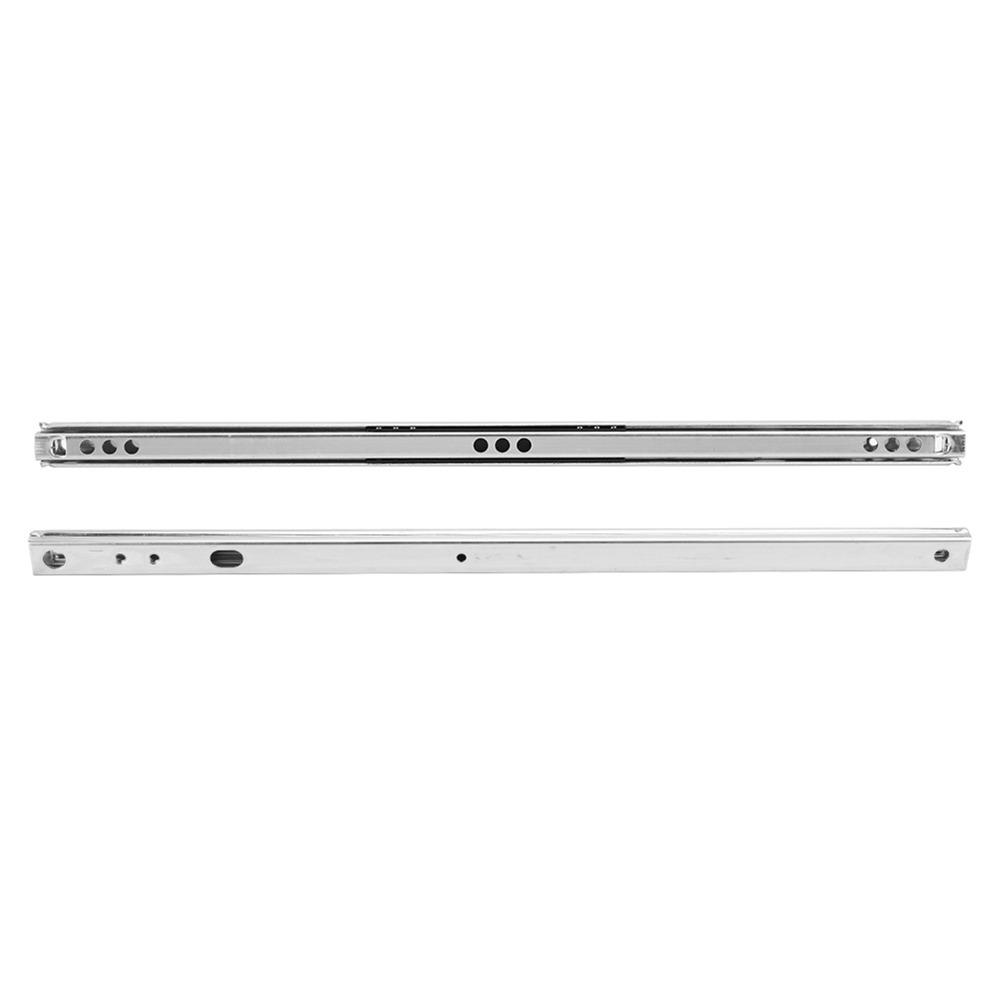 2pcs Two Way Drawer Rail Cold Rolled Steel Ball Bearing Slide Hardware Drawer Slides Drawer