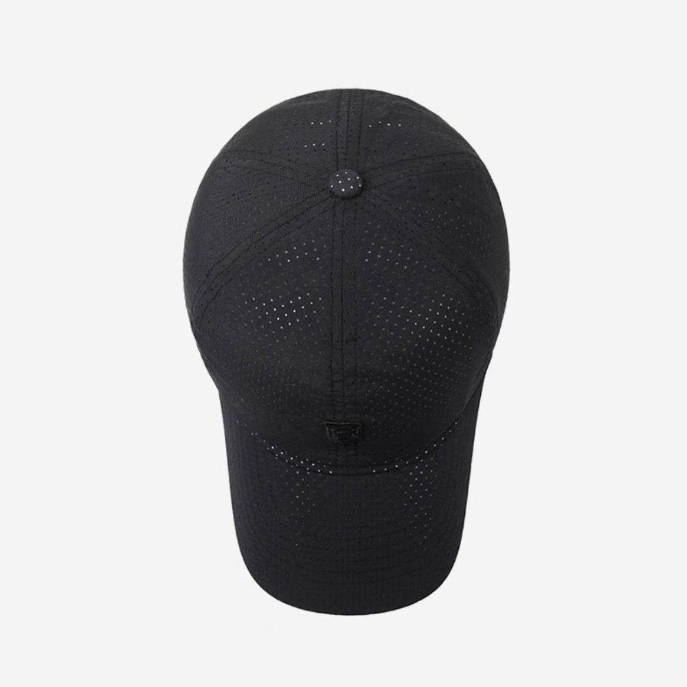 Breathable Perforated Quick-Drying Hat Sun Protection Letter S Embroidery Summer Sun Hat Adjustable Baseball Cap For Women Men