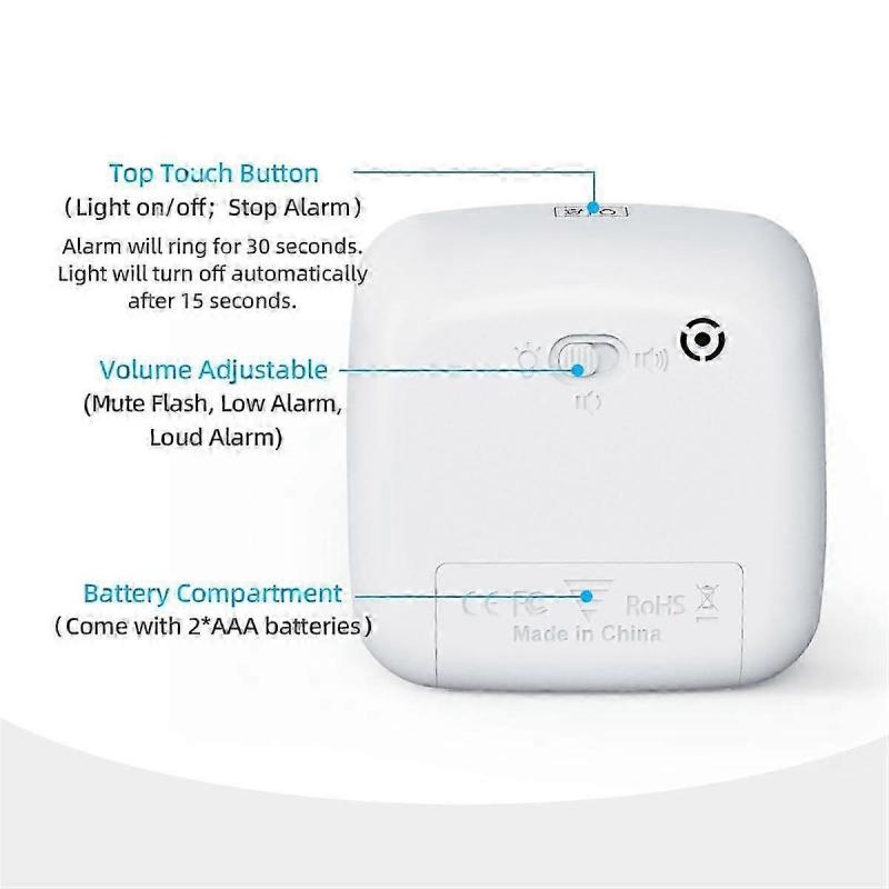 60-Minuten Visueller Timer mit Nachtlicht, Countdown-Timer, Pomodoro-Timer mit Regenbogenmuster für Kinder und Erwachsene