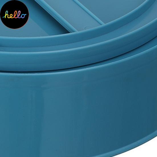 360 Storage Non-slip Tray Degree Rotating Plastic Multifunctional Cosmetic Snack Fruit Seasoning Box for Kitchen