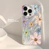 Oil Painting Flowers Cute Case For iPhone 16 17 15 Pro Max Cases iPhone 17 11 12 13 ProMax 14 15 16 Plus XS XR Shockproof Cover