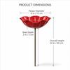 2026 New Handmade Metal Flower Garden Stake, Bee Watering Station, Bee Bath for Garden Metal Bee Water Feeder with Flower Design, Colorful Butterfly