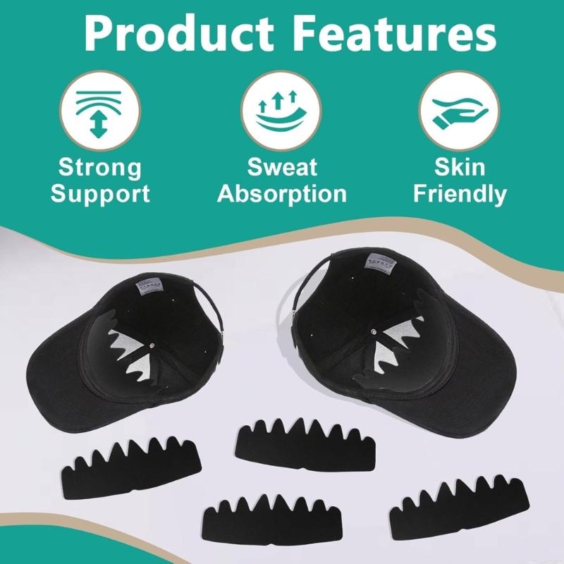 20PCS Baseball Hat Inserts Breathable Polyester Hat Liner Support Baseball Cap Shapers for Travel and Daily Storage