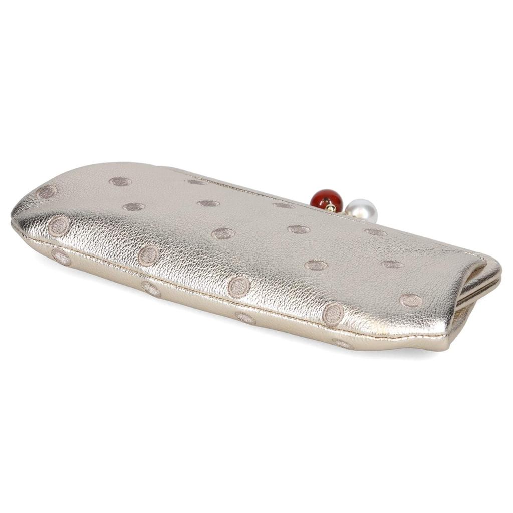 Acrylic clasp long wallet