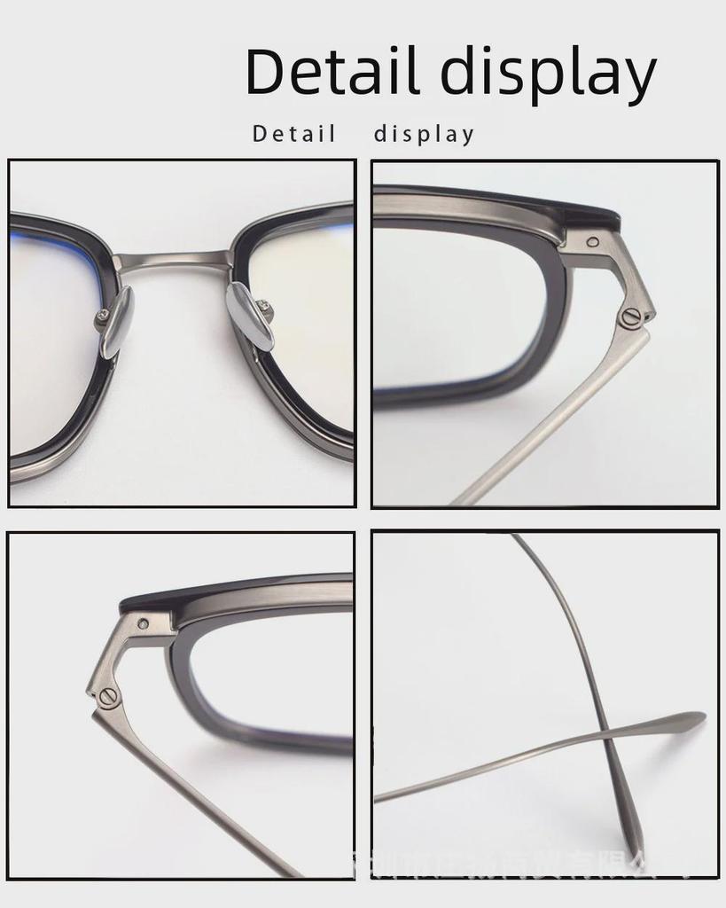 Yong Empire Pure Titanium Ultra-Light Business Square Glasses Frame