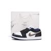 Air Jordan 1 Cushioning Slip Resistant Abrasion Resistant Low Top Vintage Basketball Shoes Women's Steel Blue 553560-141(Team59-SBOX)