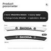 AAABO1 Car Wheel Hub Edge Sticker Emblem Decoration For Skoda Octavia Fabia Rapid Superb Kodiaq Scala Karoq Citigo Kamiq Accessories