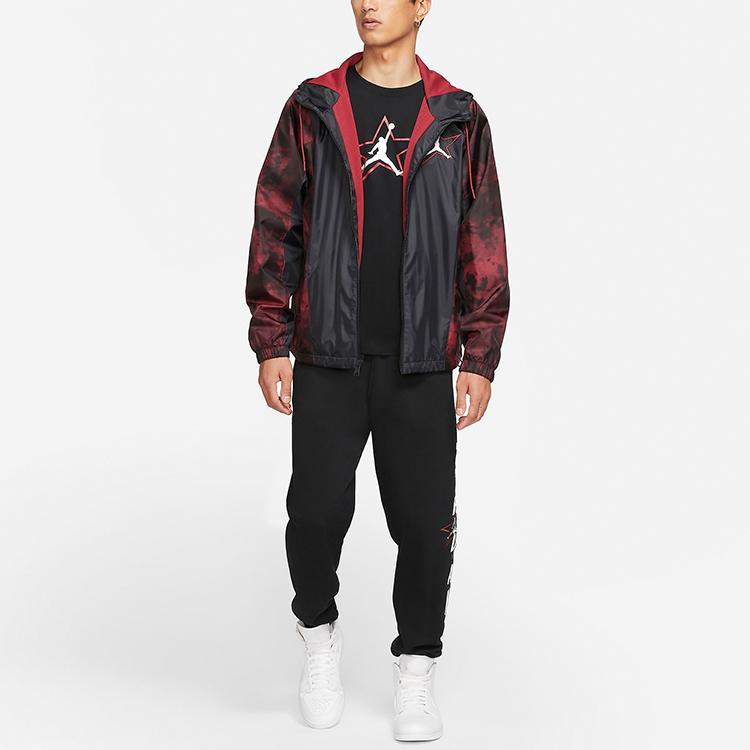 Jordan Pánská lehká tkaná bunda s kapucí Legacy AJ6 svrchní oděv gym-red DD5234-010