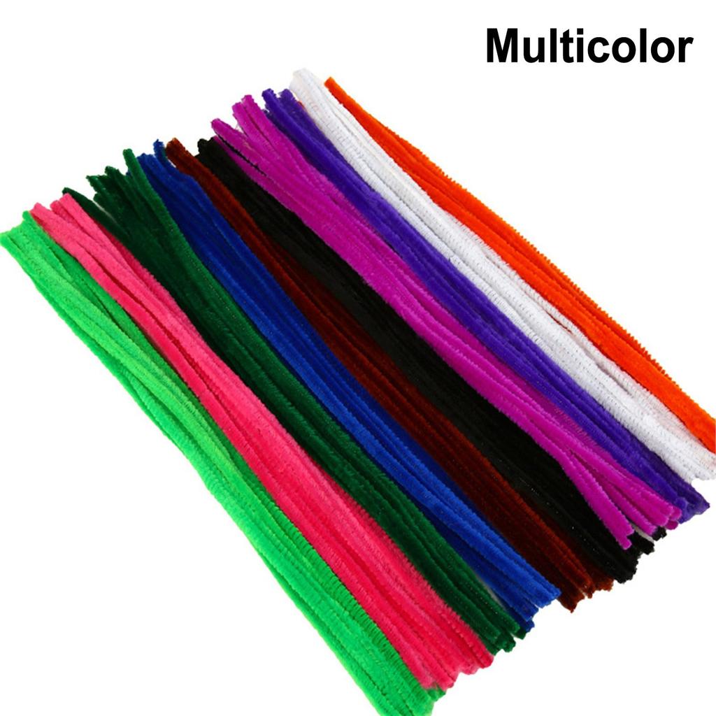 Tallos superiores con cable, varillas de oropel navideñas, tallos de chenilla con purpurina, suministros para manualidades DIY, limpiadores de felpa