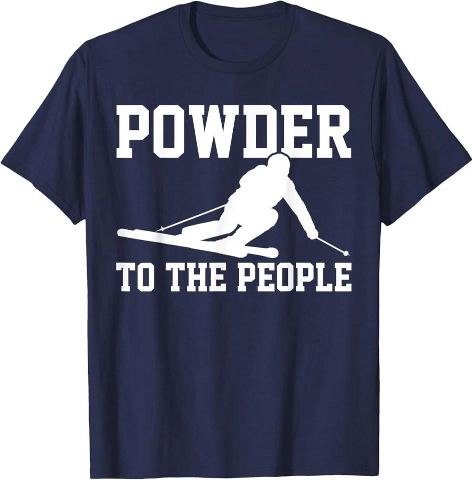 Ski Funny Saying Skiing Winter Sports Racing Skier T-Shirt L