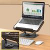 Adjustable Height Tilt 360°Rotate Base Ergonomic Laptop Computer Stands Laptop Holder Foldable Portable Desk Travel Laptop Riser