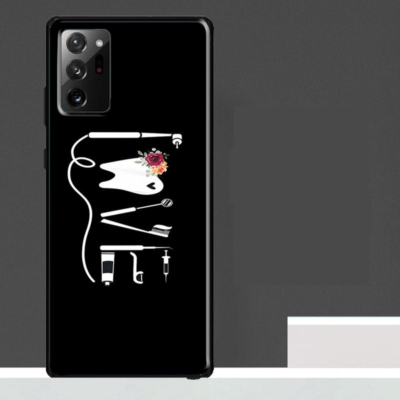 Dentist Tooth Pattern Case For Samsung Galaxy S23 S24 S25 Ultra S9 S10 S20 S21 S22 Plus S23 FE S25 FE Phone Cover