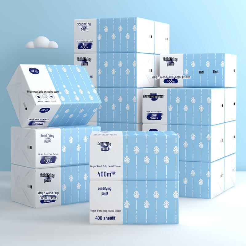 Tissue Box: 30 Large Packs, 400 Sheets Each - Suitable for Household and Baby Use