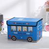 Fabric Storage Bin With Foldable Cover For Car Organizing And Home Use