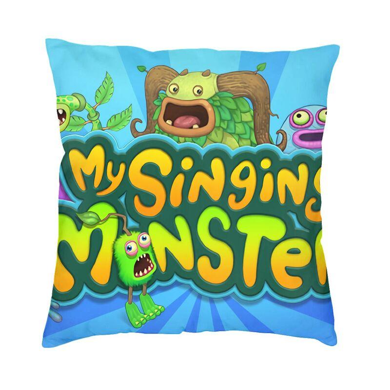 My Singing Monsters Square Pillow Case Decoration Adventure Video Game Cushions Throw Pillow for Sofa Doublesided Printing