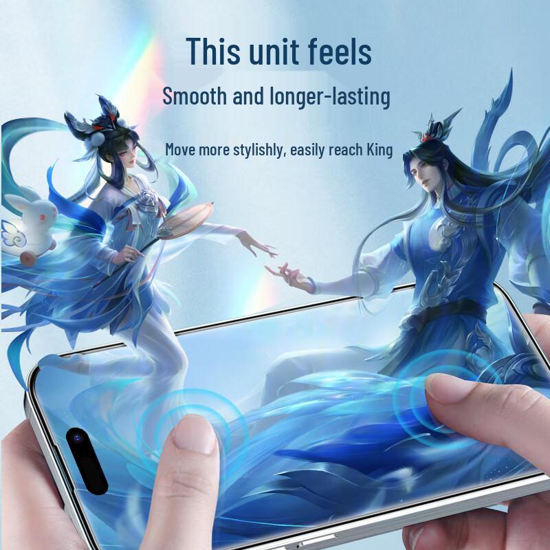 Blue Ape Mr. iPhone 16/15 HD Anti-Fingerprint Tempered Glass Screen Protector