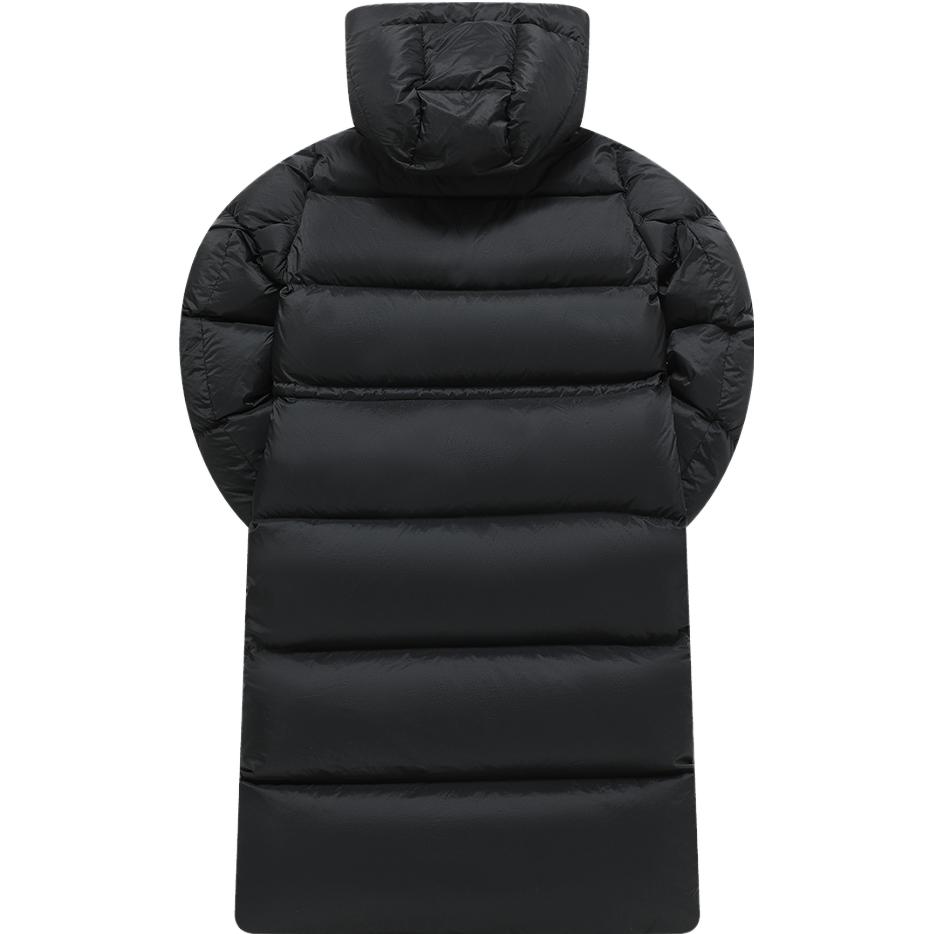 Fila Fusion Uniform Sports Lifestyle Collection 2023 Winter Fashion Warm Windproof Long Hooded Down Jacket Women outerwear Black T11W345904FBK